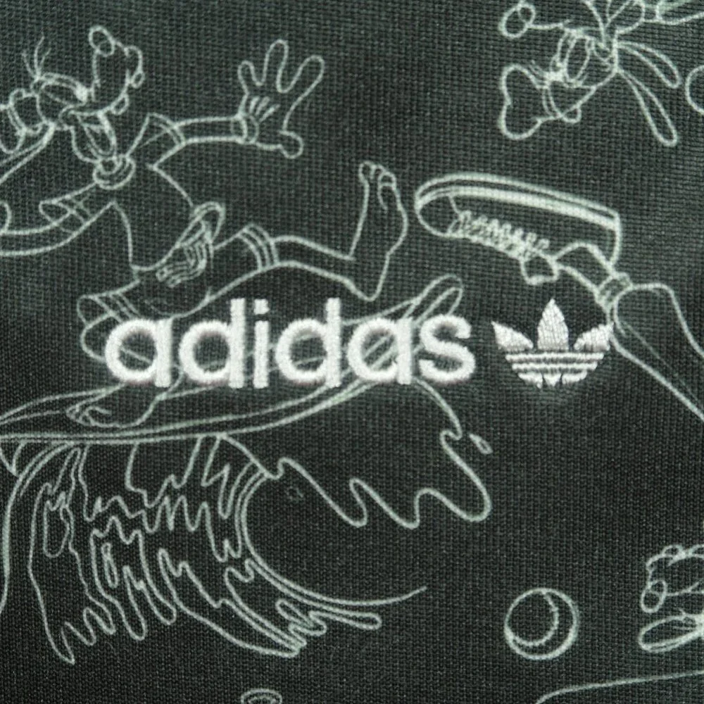 Adidas Disney Goofy Sst Jacket Mens L Black Long Sleeve New - Picture 5 of 10